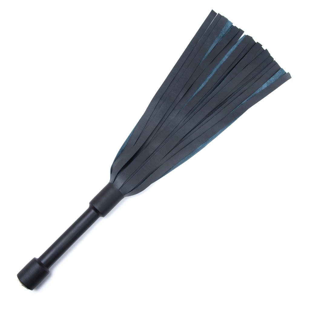 Blue Devil Leather Flogger by Dragontailz