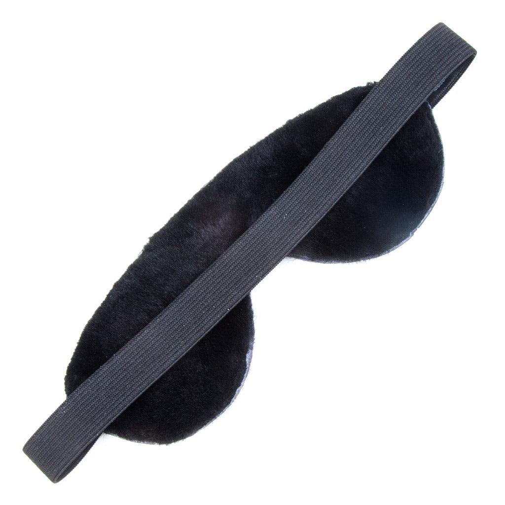 Sheepskin-Lined Leather Blindfold