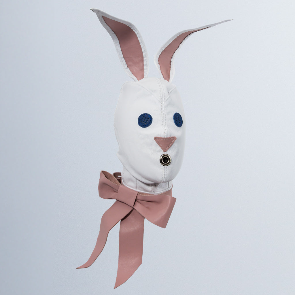 Leather Bunny Hood