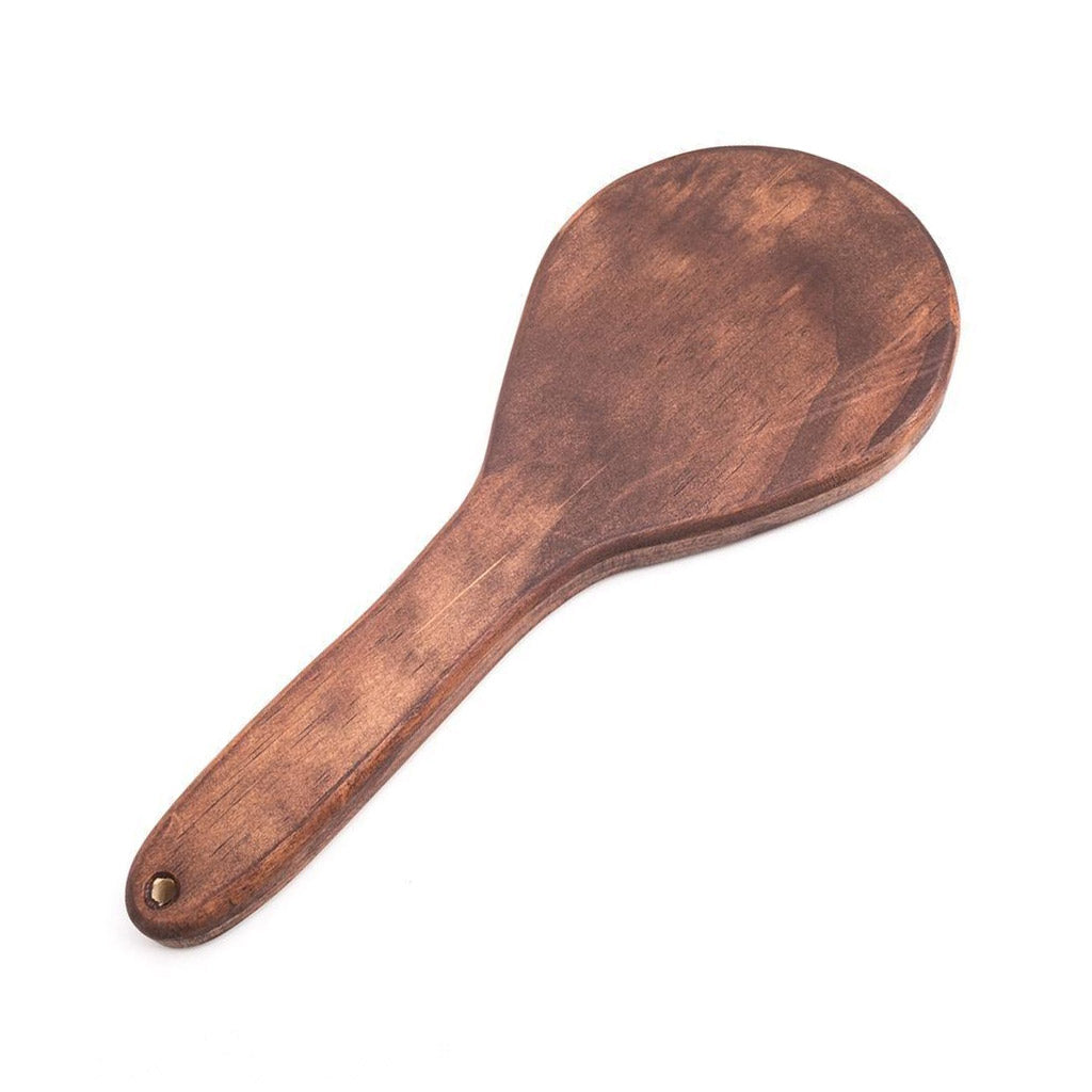 Floral Engraved Wood Spanking Paddle