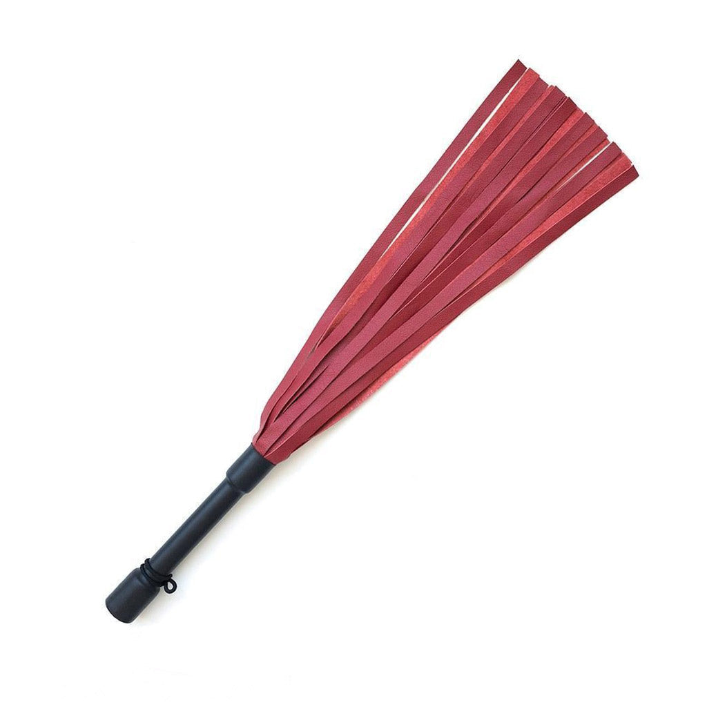 Red Devil Leather Flogger by Dragontailz