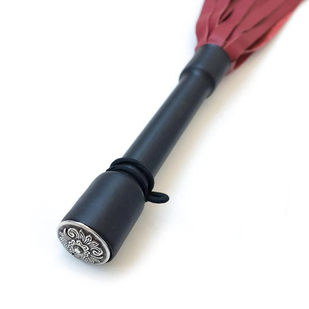 Red Devil Leather Flogger by Dragontailz