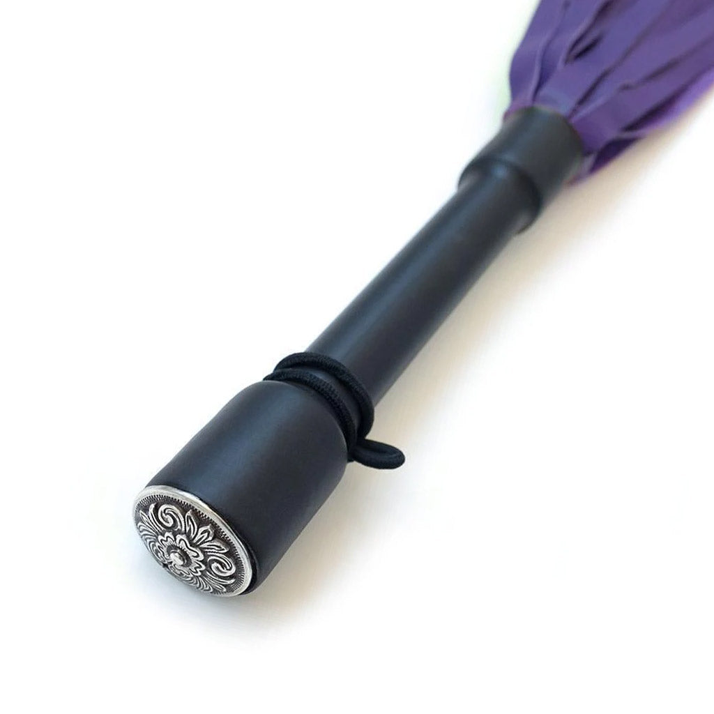 Purple Devil Leather Flogger