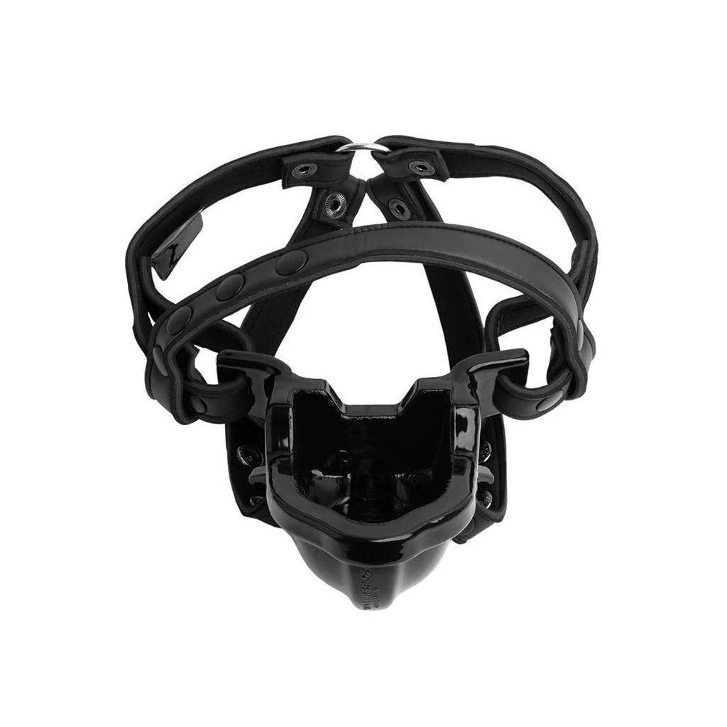 Watersport Mouth Gag with Adjustable Neoprene Straps, Black