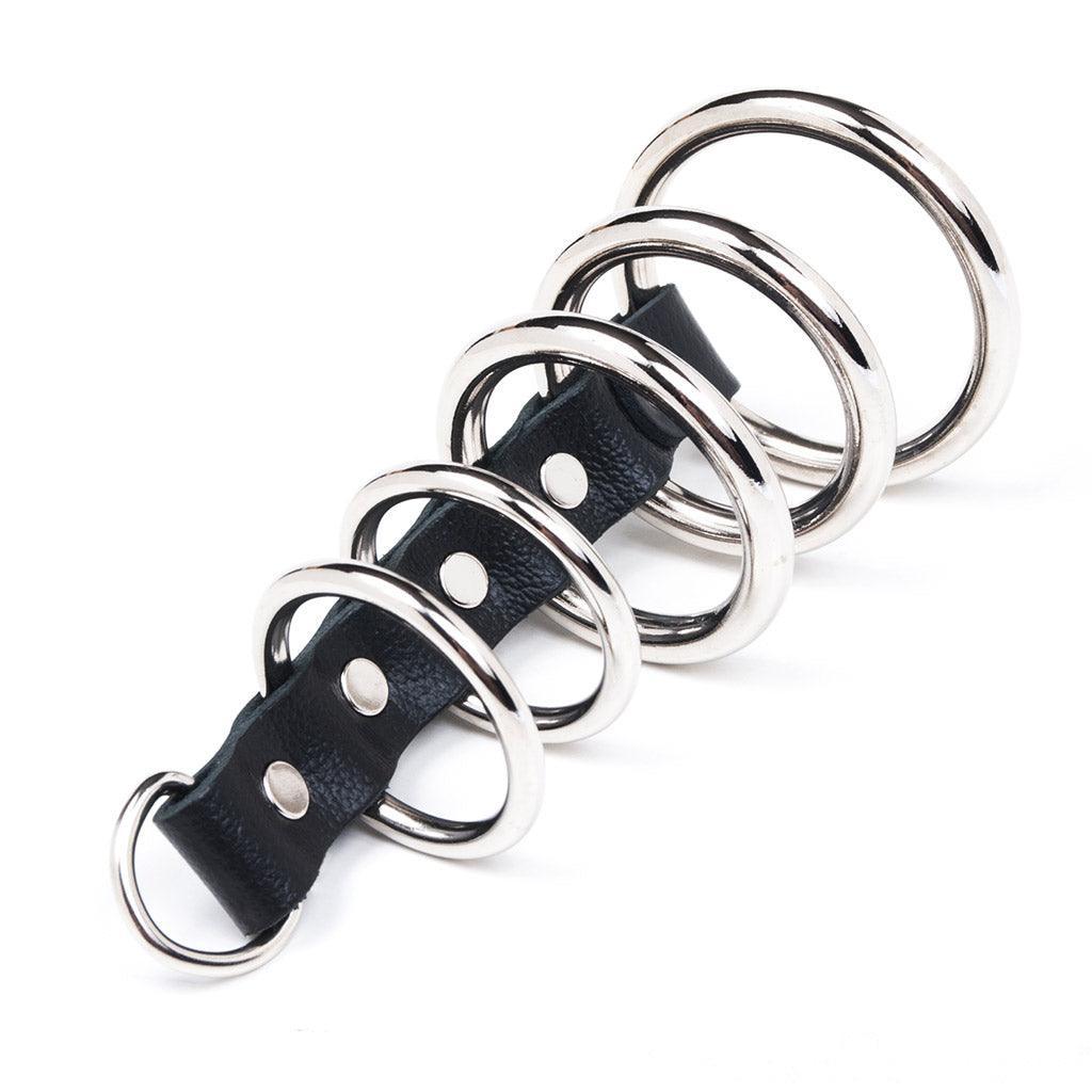 5 Gates Of Hell with D-Ring, Leather
