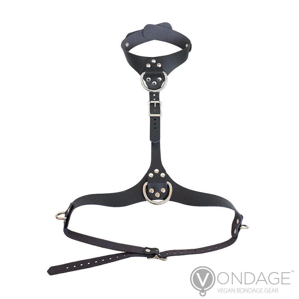 Vondage Vegan Leather Bust Harness